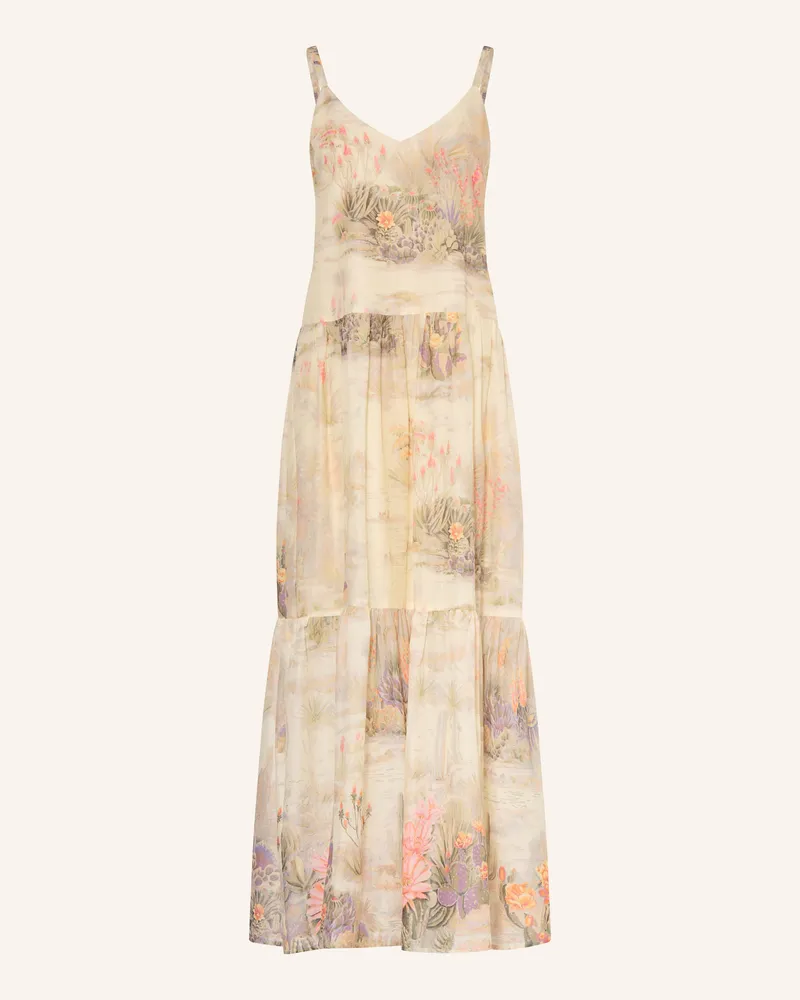 Riani Kleid mit Rüschen Hellgelb