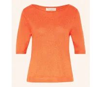 Marc O'Polo Strickshirt mit Leinen Orange