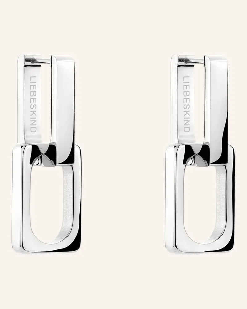 Liebeskind Creolen  Aus  Edelstahl silber Silber