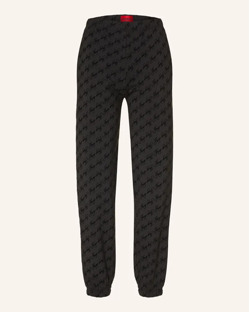 HUGO BOSS Lounge-Sweatpants Flokky schwarz Schwarz