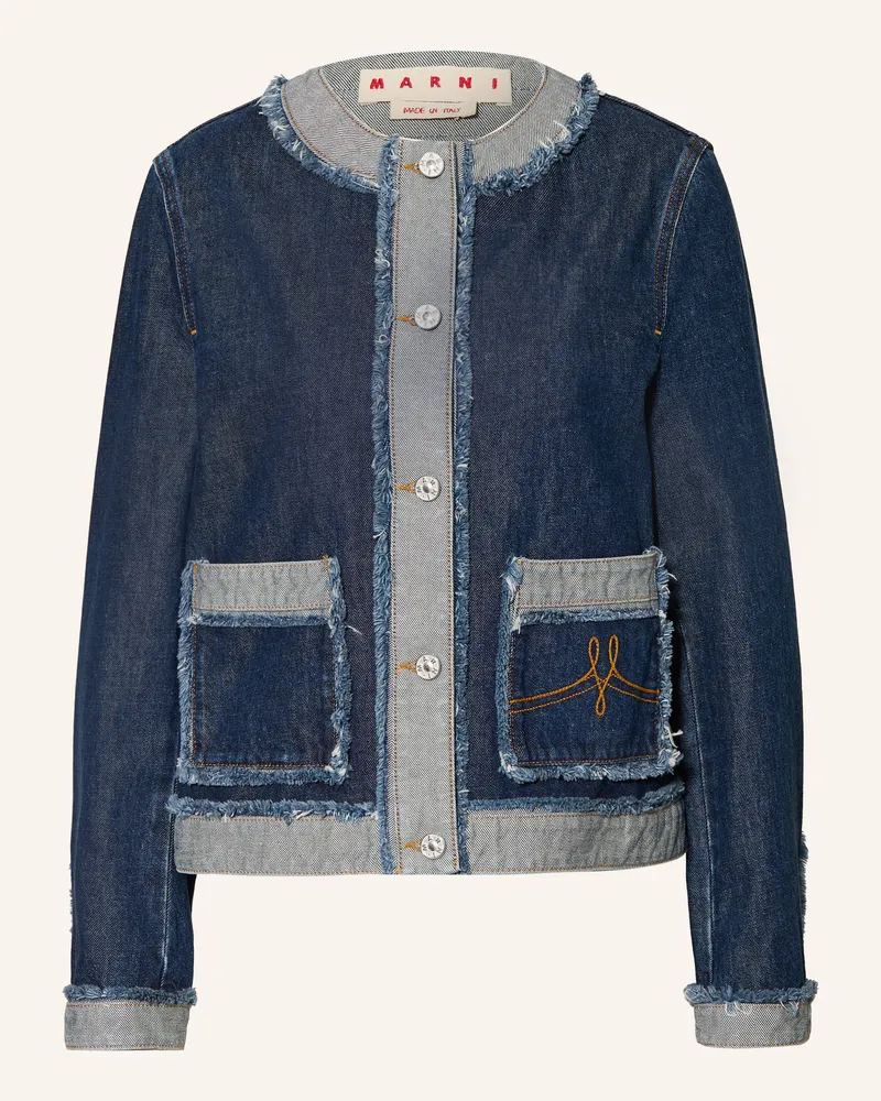 Marni Jeansjacke blau Wsb99