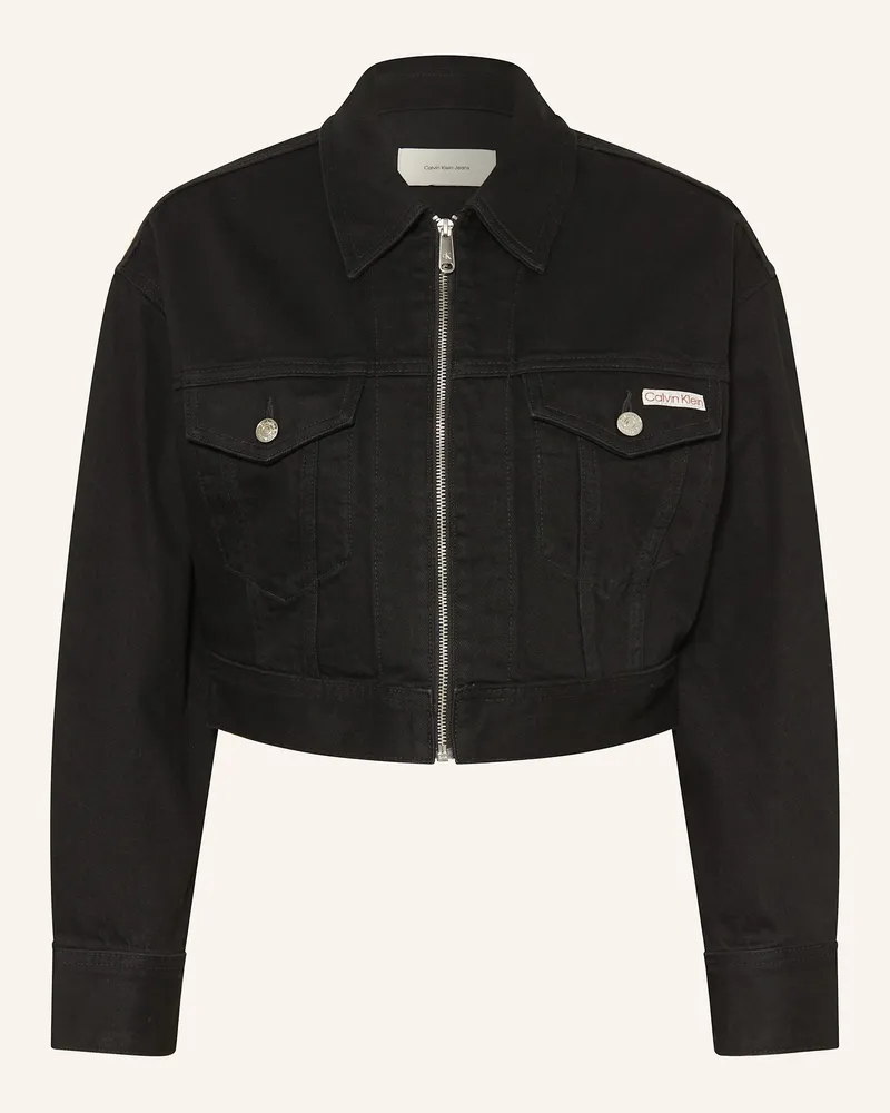 Calvin Klein Jeansjacke schwarz Schwarz