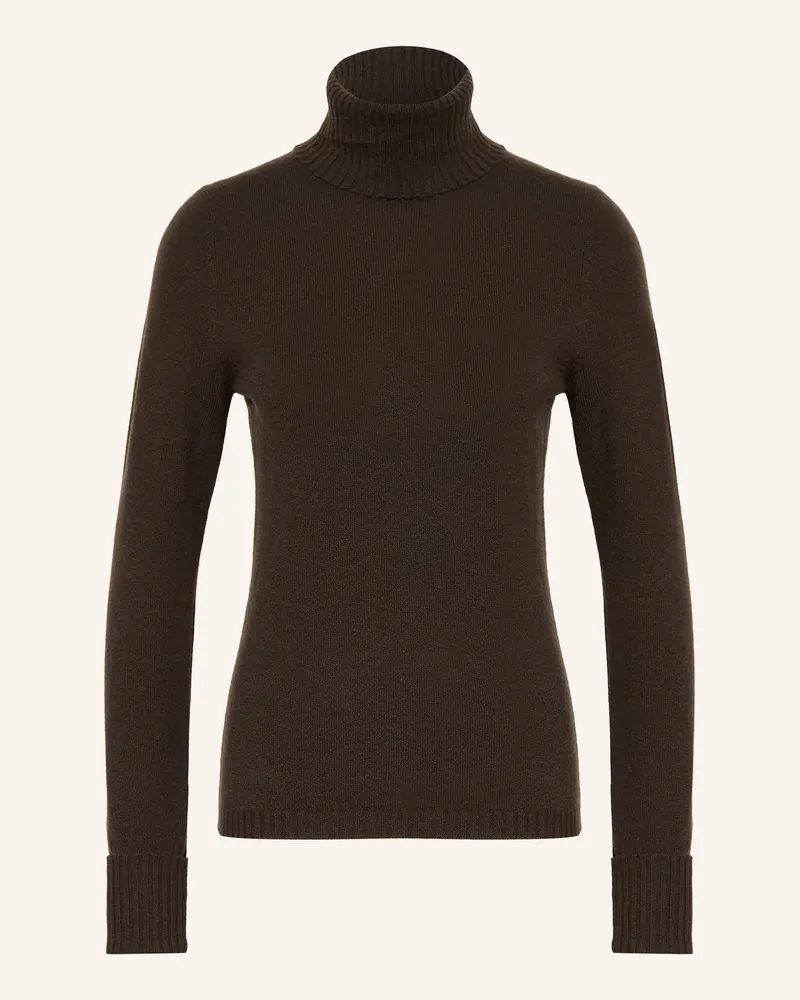 FTC Cashmere Rollkragenpullover Aus Cashmere braun Dunkelbraun