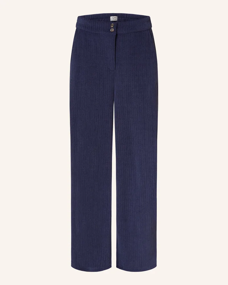 ICHI Marlenehose IHKATE aus Cord Dunkelblau