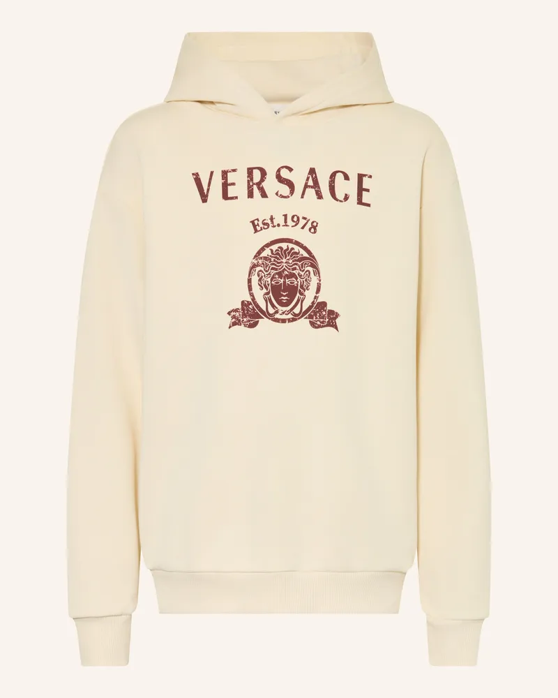 Versace Hoodie weiss Creme