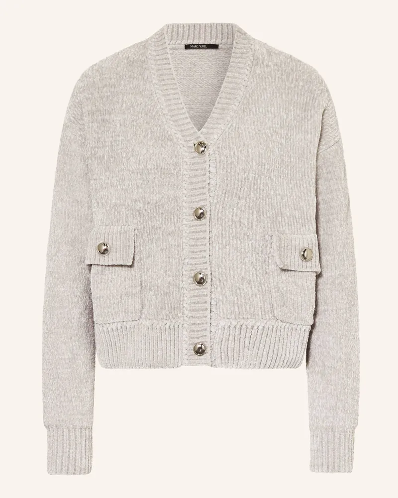 MARC AUREL Strickjacke Grau