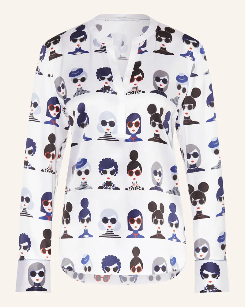 Herzen's Angelegenheit Blusenshirt aus Seide Weiss