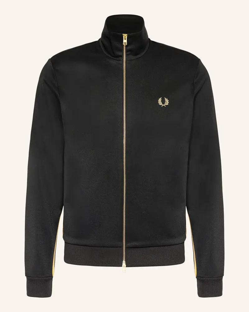 Fred Perry Sweatjacke schwarz Schwarz