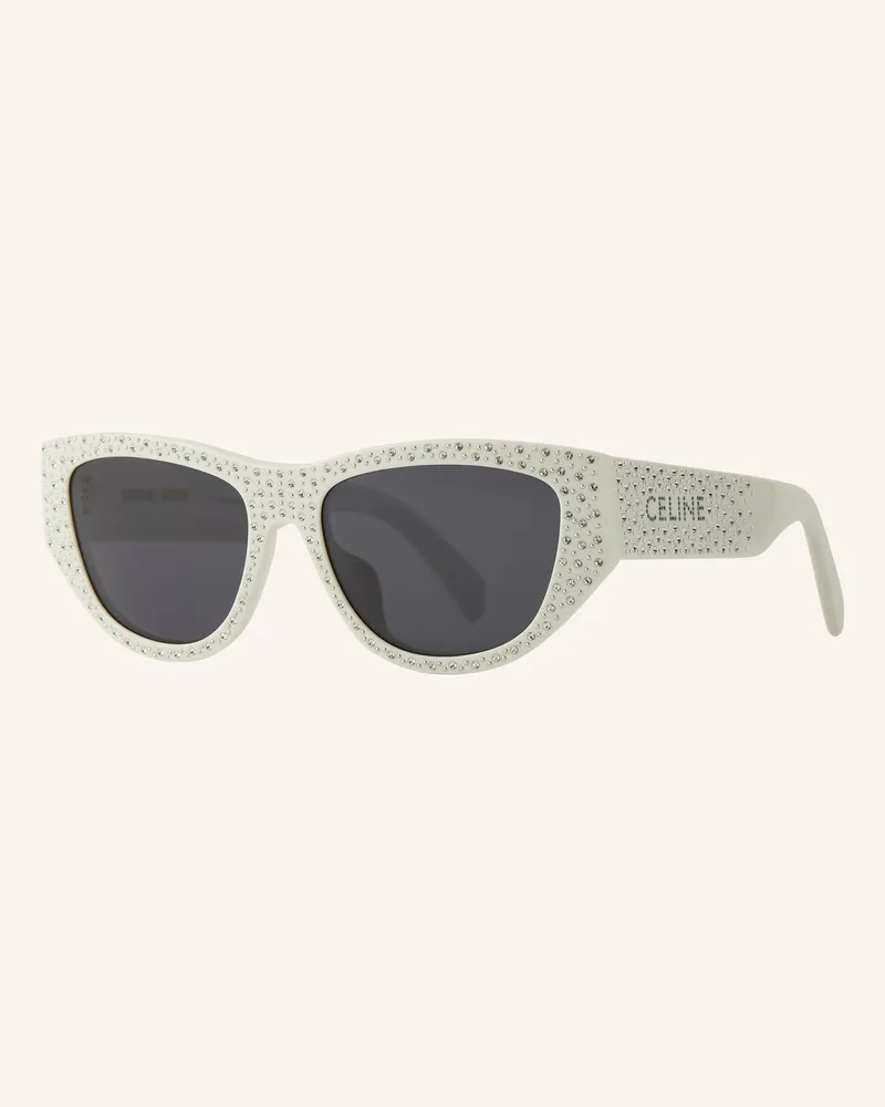 Celine Sonnenbrille cl000458 Mit Schmucksteinen weiss 3100l1