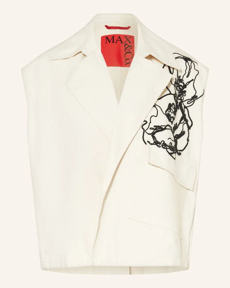 MAX&Co. Jeansweste RADIUM Creme