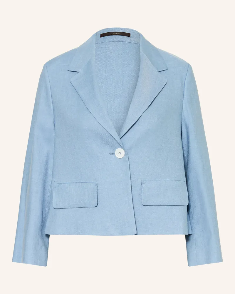 windsor. Blazer mit Leinen Hellblau