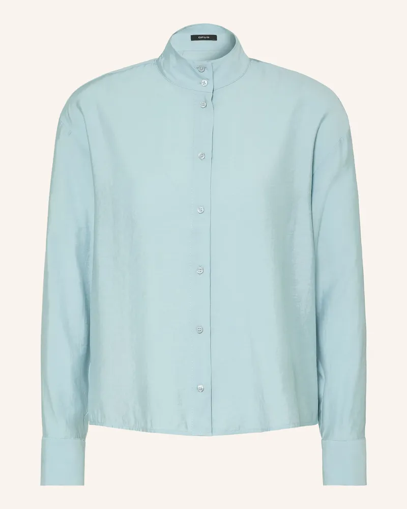 OPUS Bluse Fasofta gruen Hellblau