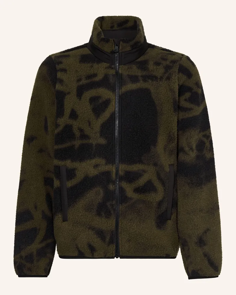 S.Oliver Fleecejacke schwarz Khaki