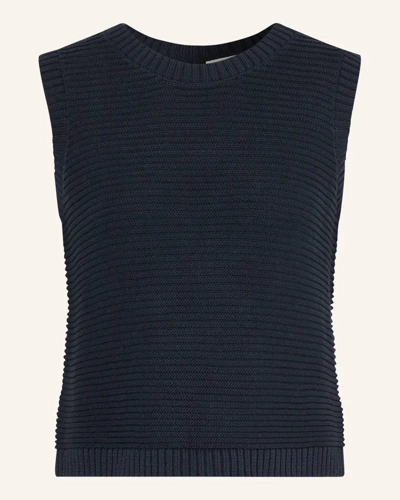 ICHI Stricktop Ihdotties blau Dunkelblau