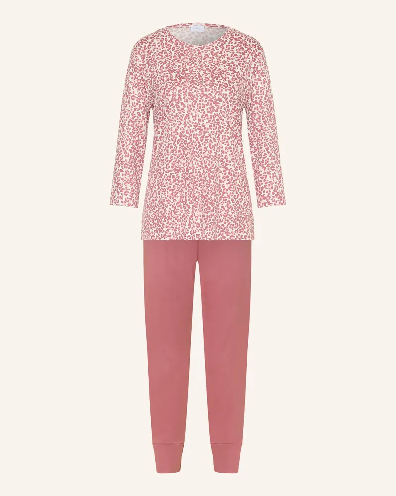 Mey Schlafanzug Serie Sleepy Leo Mit 3/4-Arm rosa Rosé