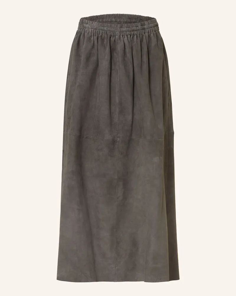 Mrs & HUGS Lederrock Dunkelgrau