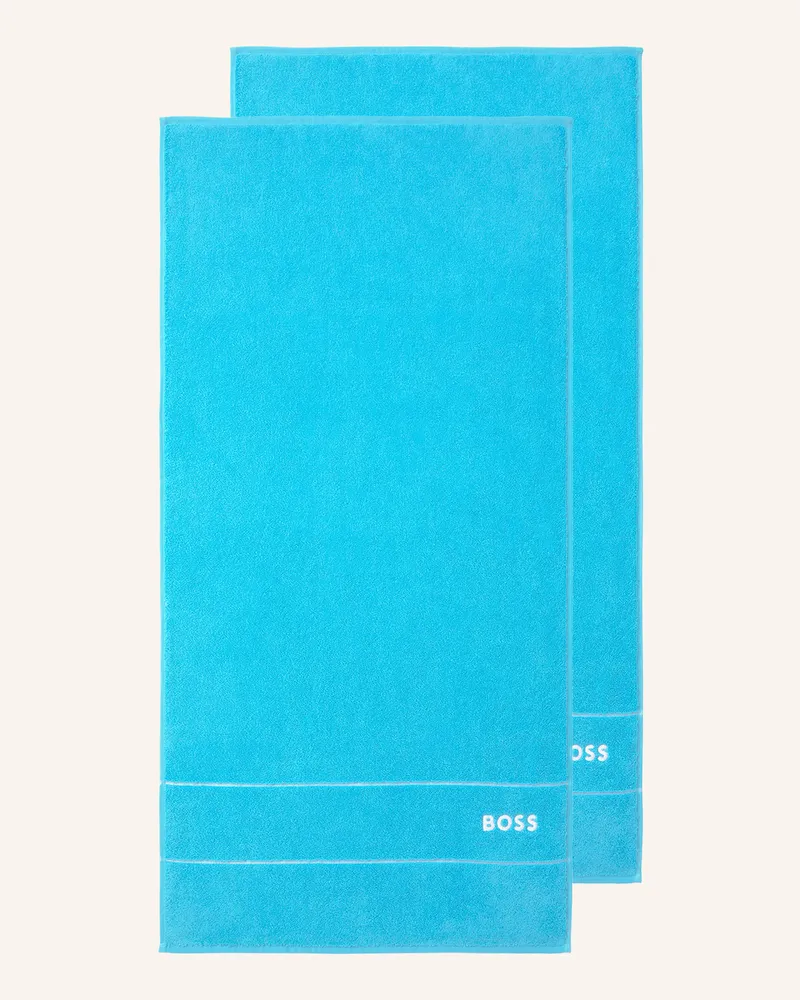 HUGO BOSS Handtuch 2er Set PLAIN Hellblau