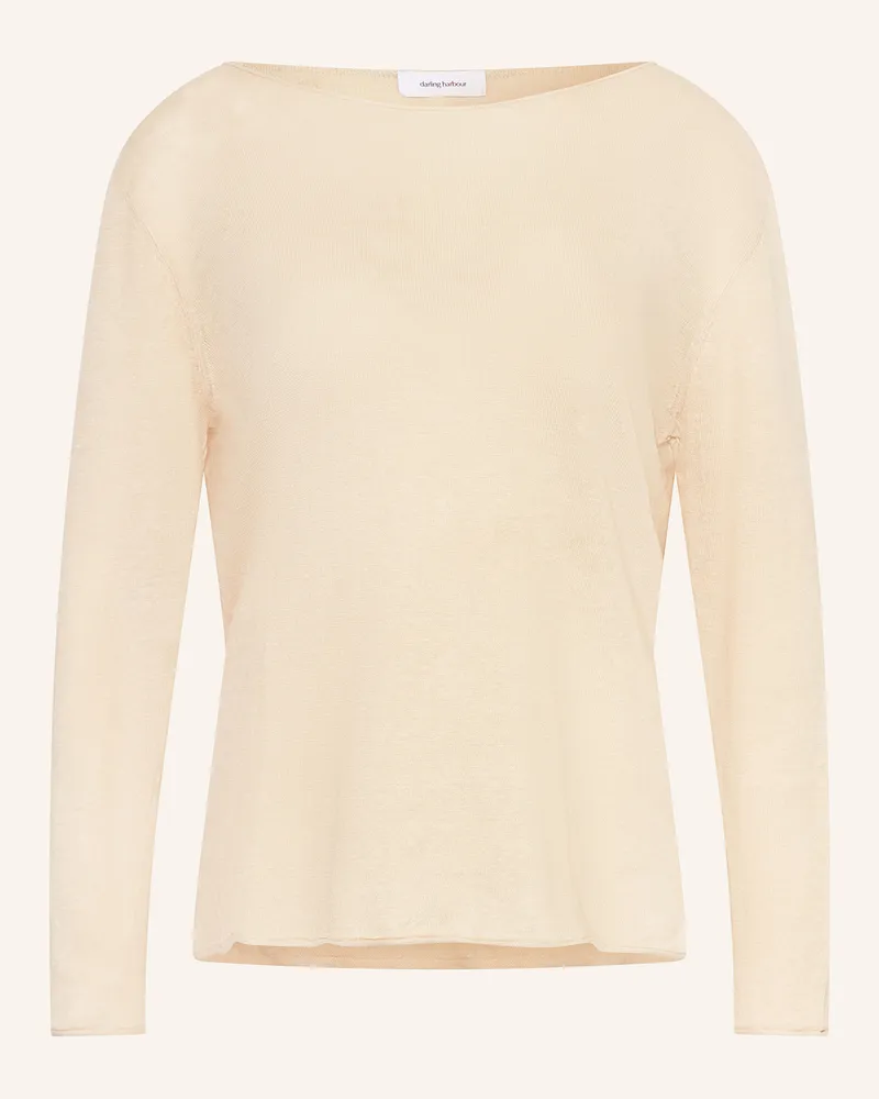 Darling Harbour Leinenpullover Sand