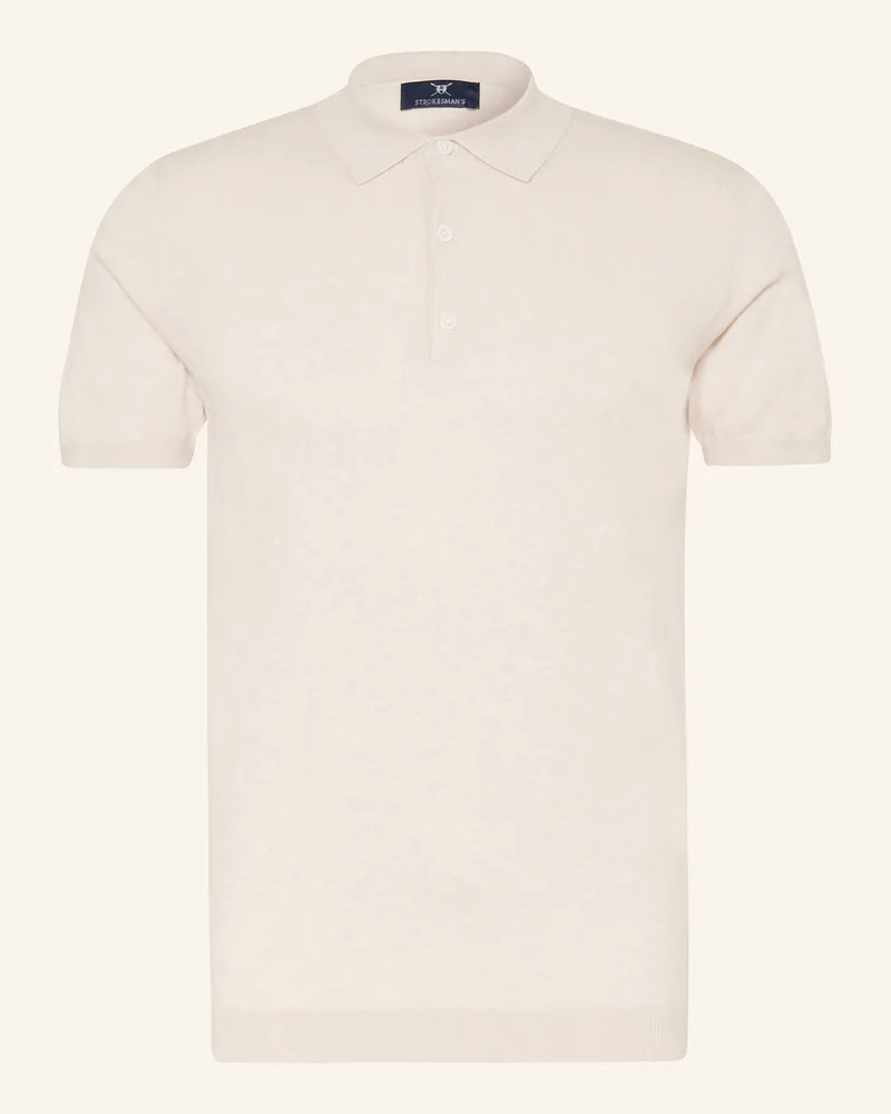 Strokesman's Strick-Poloshirt Beige
