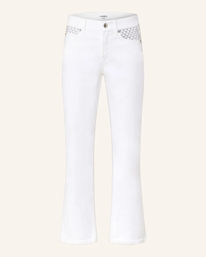 Cambio Flared Jeans PARIS mit Schmucksteinen 5113