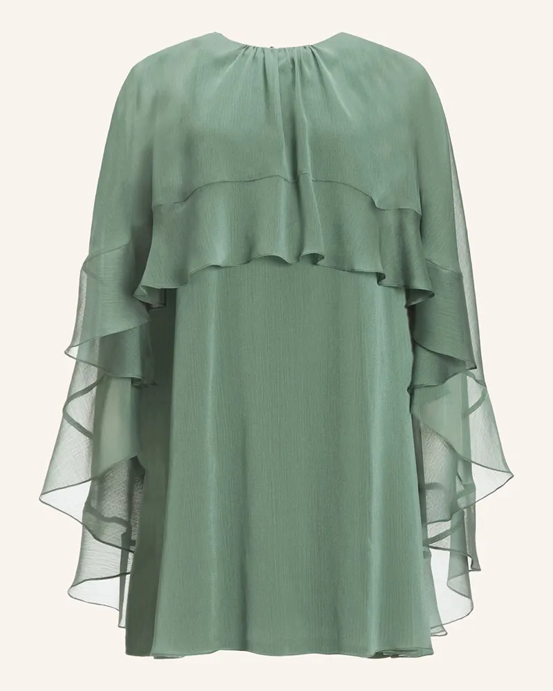 Swing Cocktailkleid mit Volants Petrol