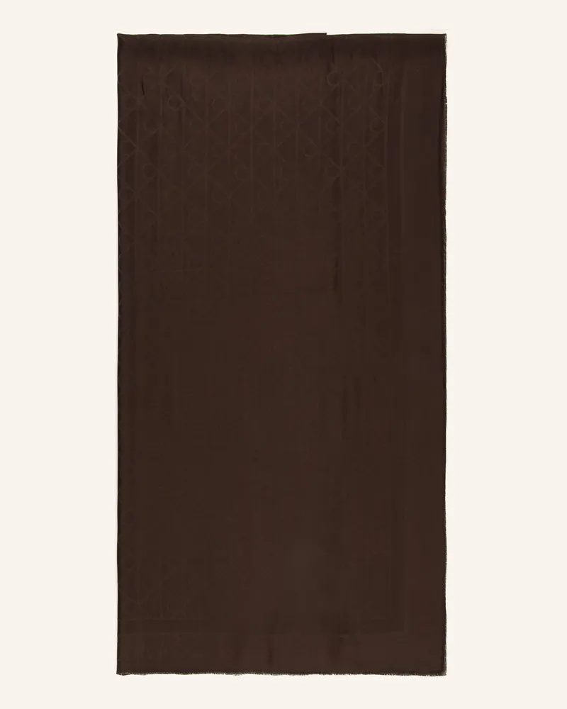 Calvin Klein Schal braun Dunkelbraun