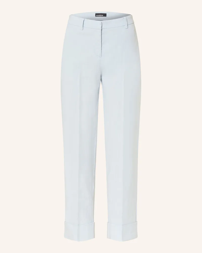 Cambio 7/8-Hose Krystal Mit Leinen blau Hellblau