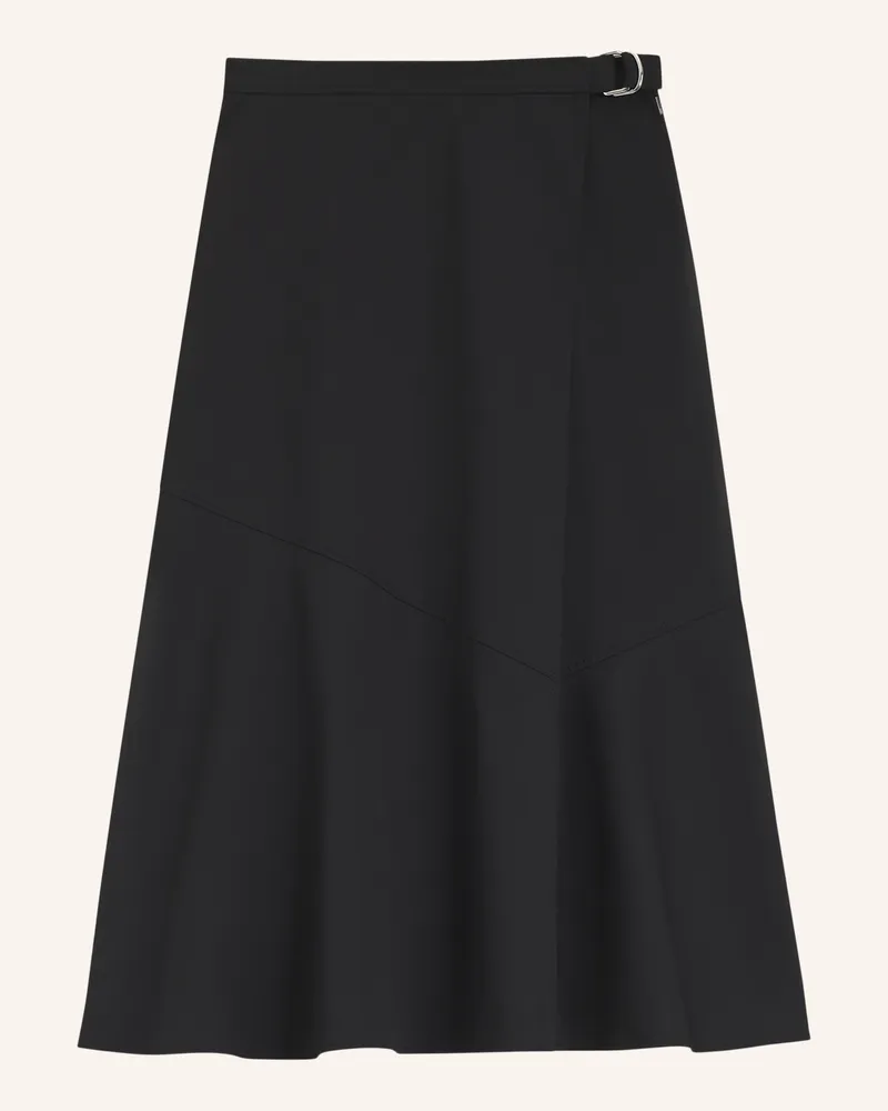 HUGO BOSS A-Linien-Rock vuleran1 Regular Fit schwarz Schwarz