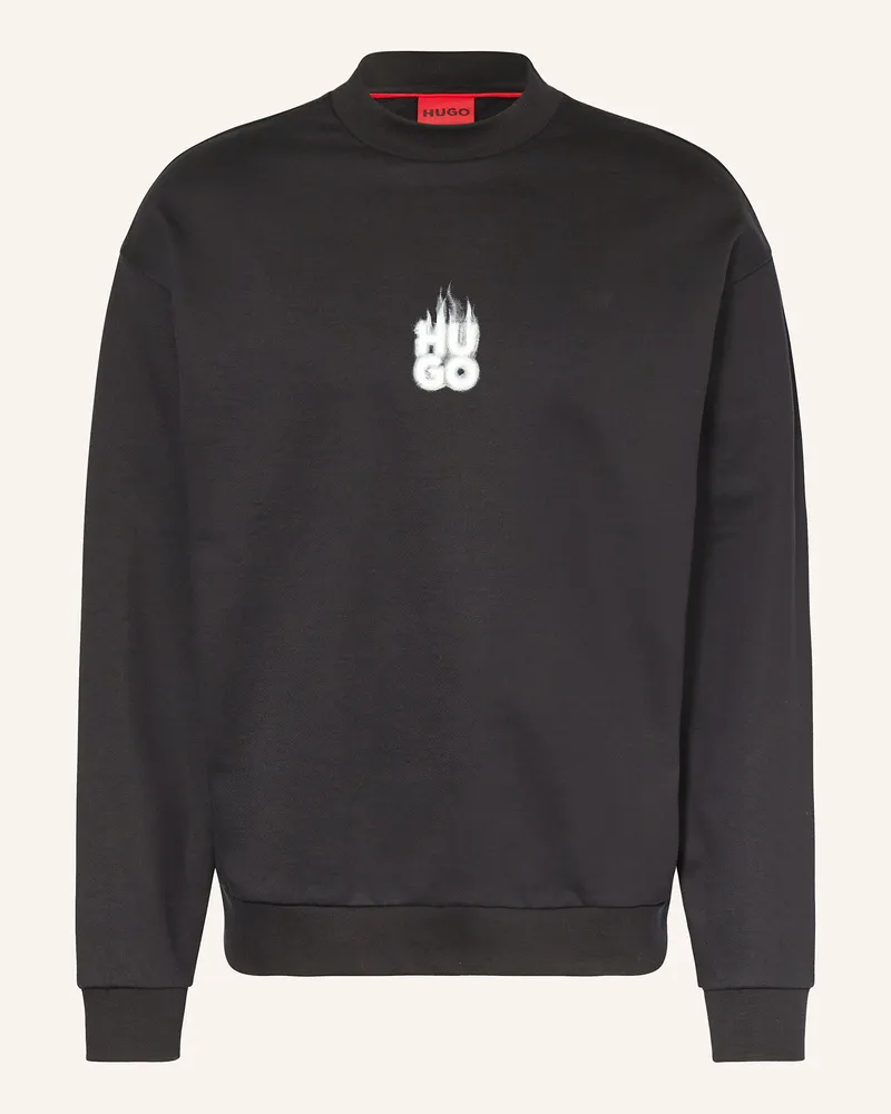 HUGO BOSS Sweatshirt DURUNGU Schwarz