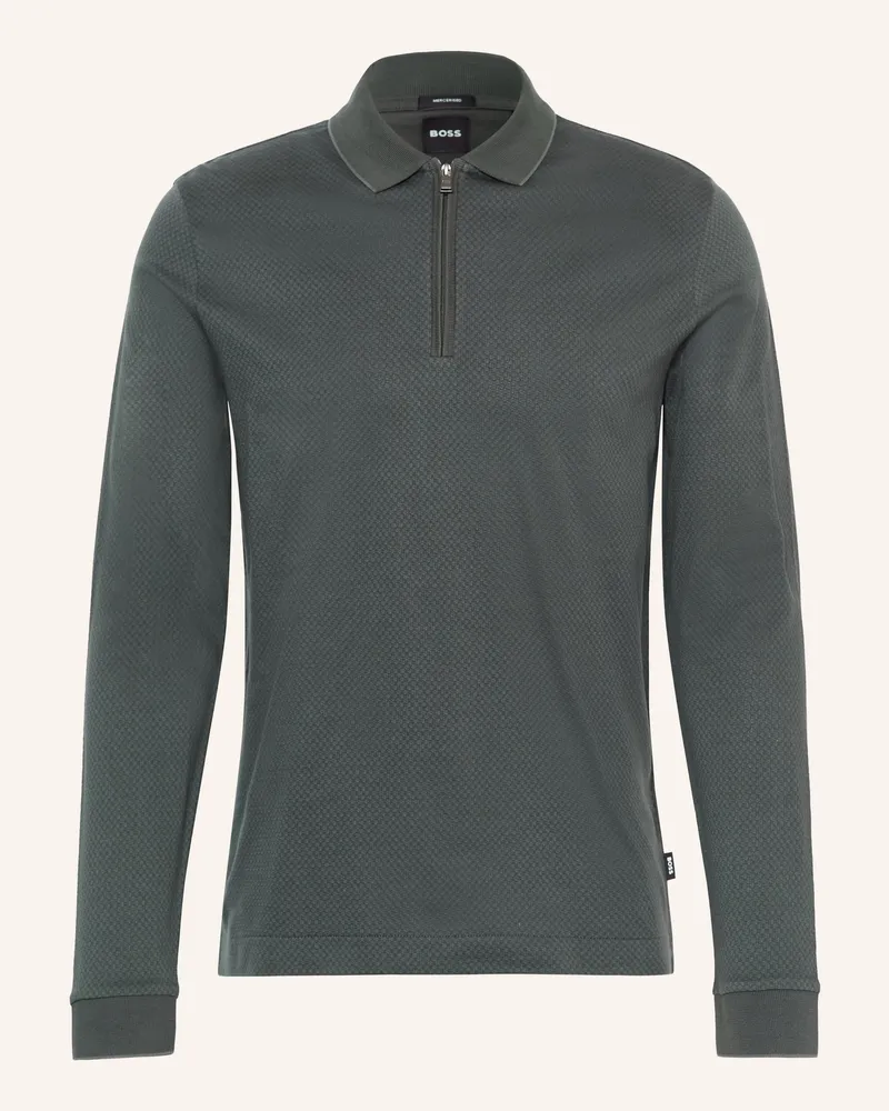 HUGO BOSS Jersey-Poloshirt Peduzzi gruen Dunkelgrün