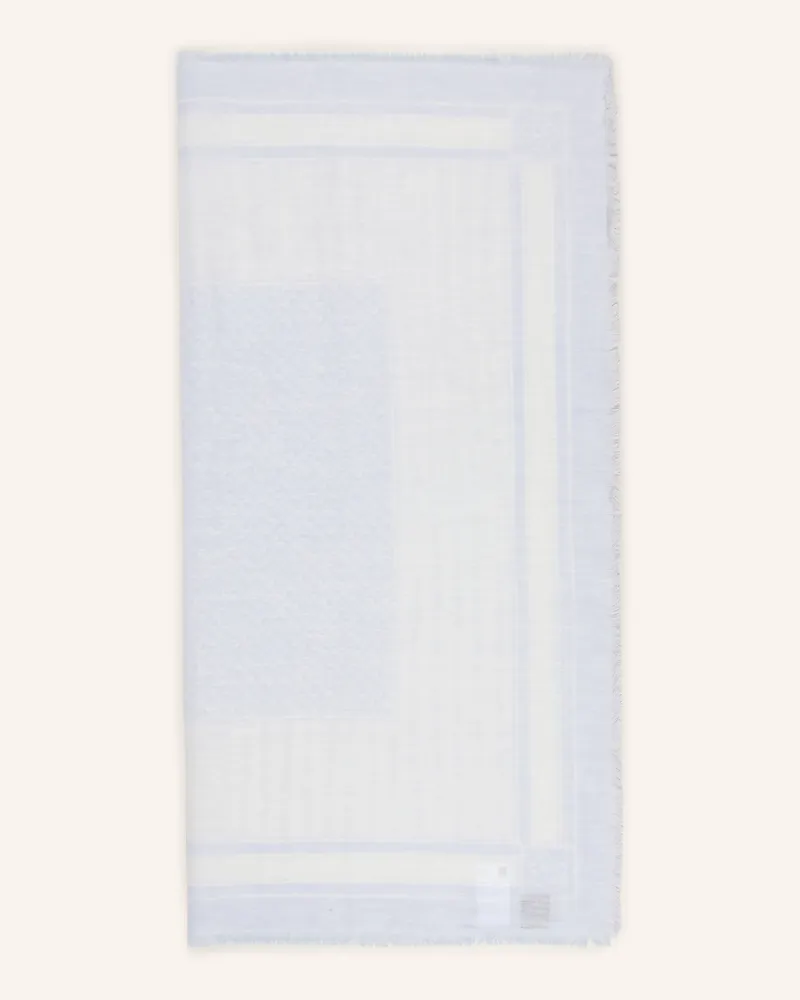 HUGO BOSS Tuch Jinnah Mit Leinen blau Blaugrau