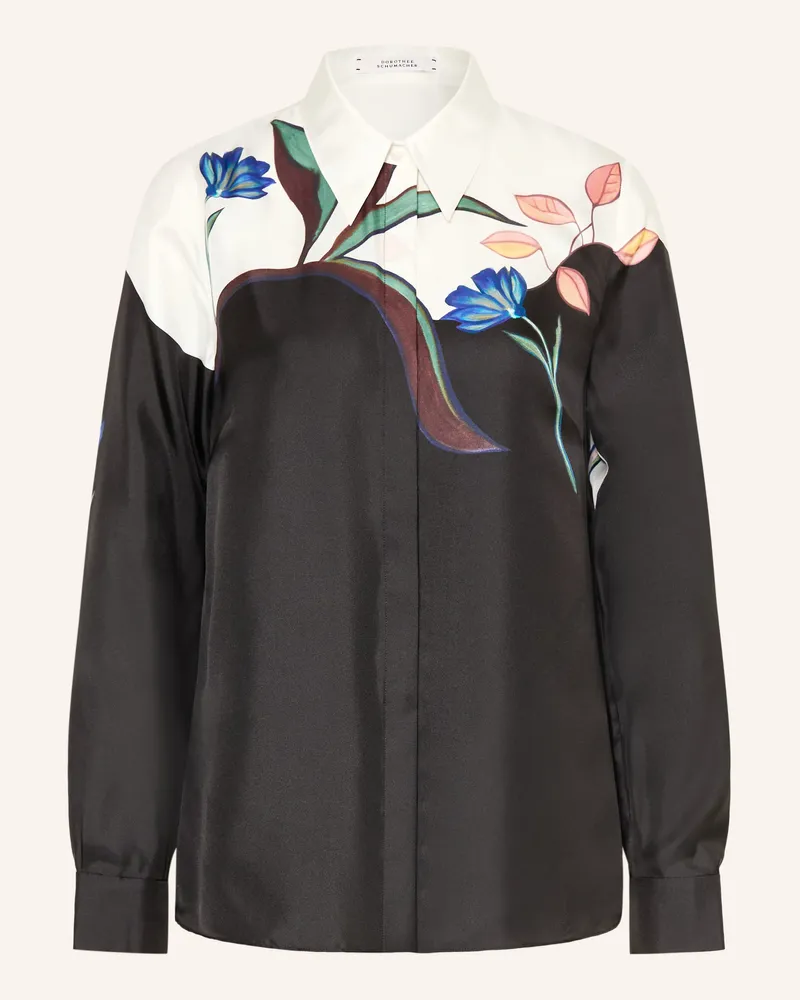 Dorothee Schumacher Hemdbluse SEDUCTIVE BLOOM aus Seide Schwarz