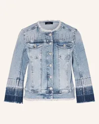 monari Jeansjacke mit Schmucksteinen Blau