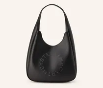 Schultertasche Mit Mieten schwarz