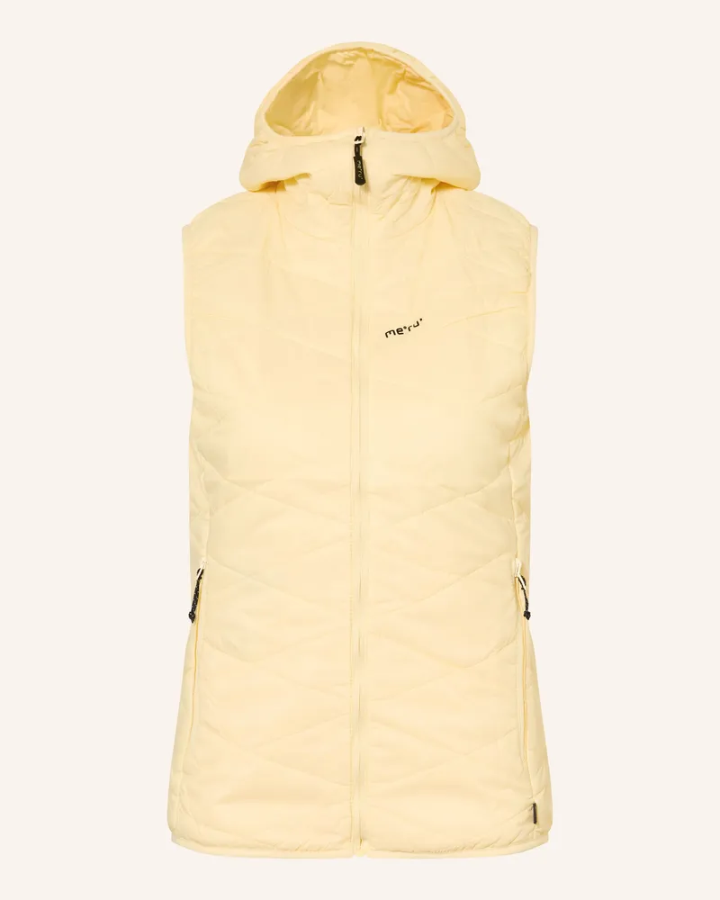 me°ru' Steppweste ITHARI zum Wenden Hellgelb