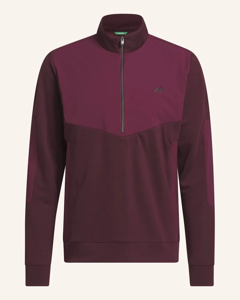 adidas ultimate365+ Course Control Hybrid Quarter-Zip Sweatshirt rot Rot