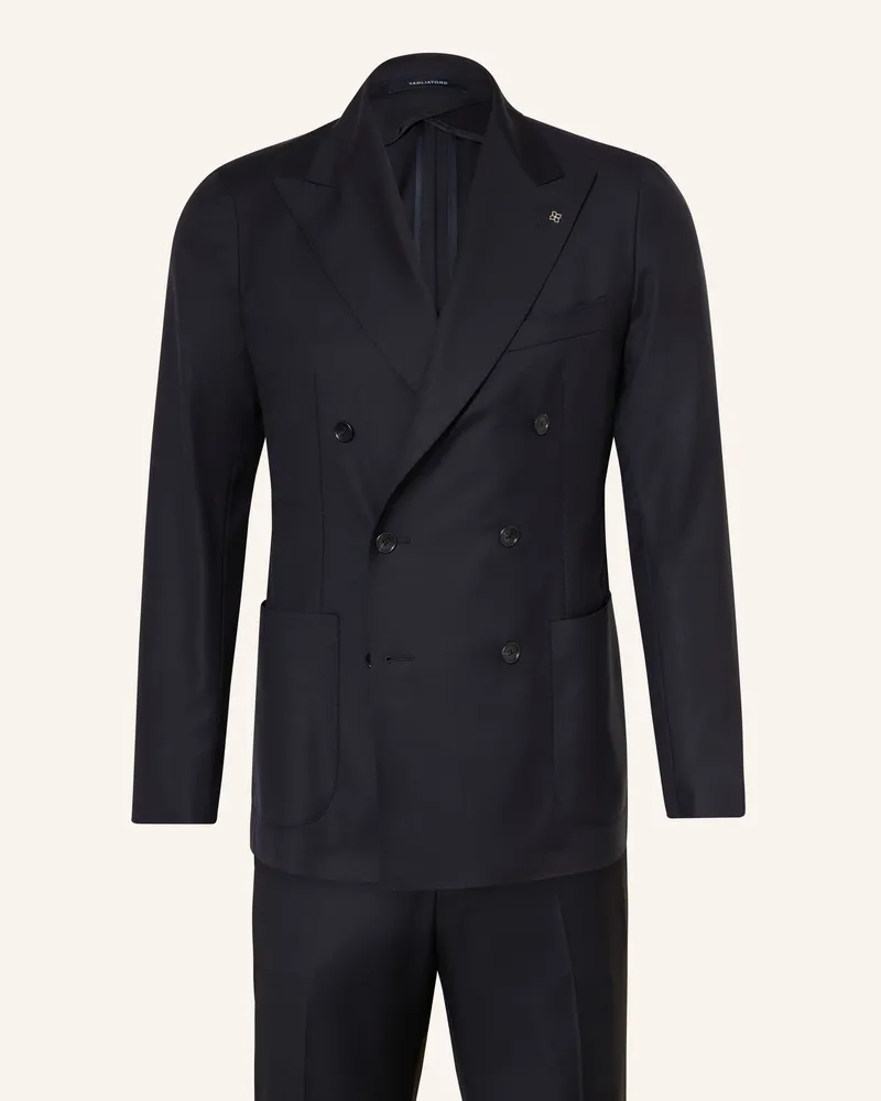 Tagliatore Anzug Slim Fit blau Dunkelblau