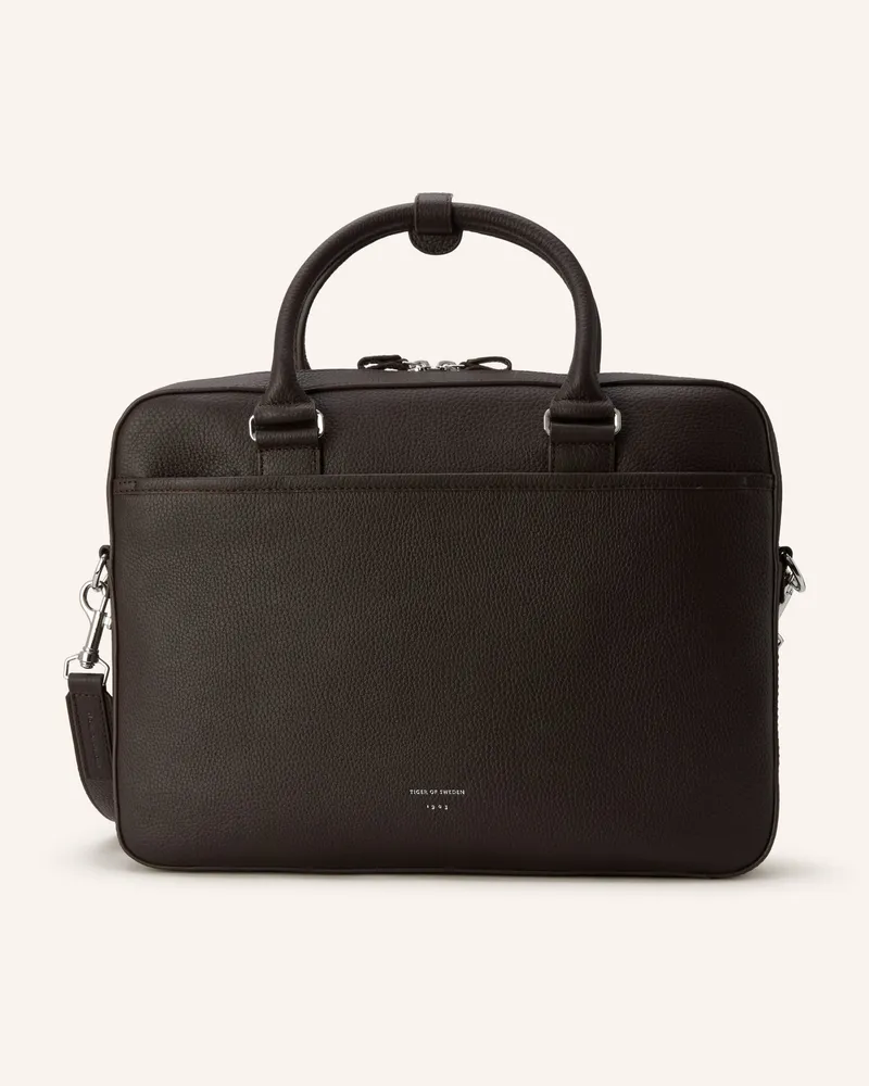 Tiger of Sweden Laptop-Tasche Dunkelbraun