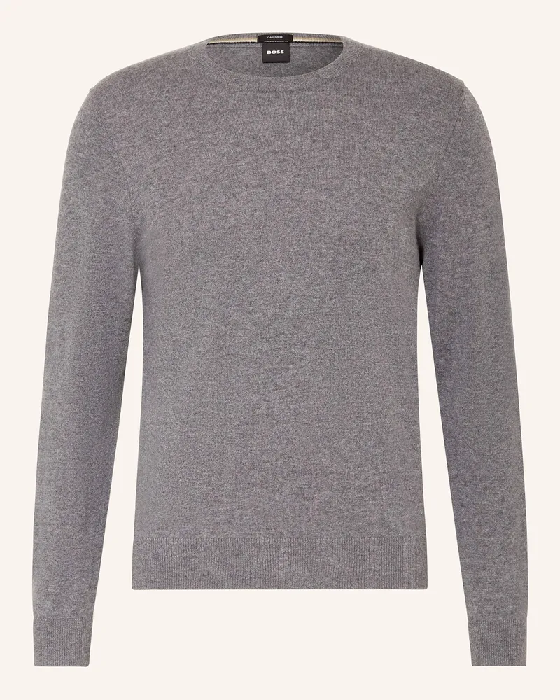 HUGO BOSS Cashmere-Pullover EMIGLIORE Grau
