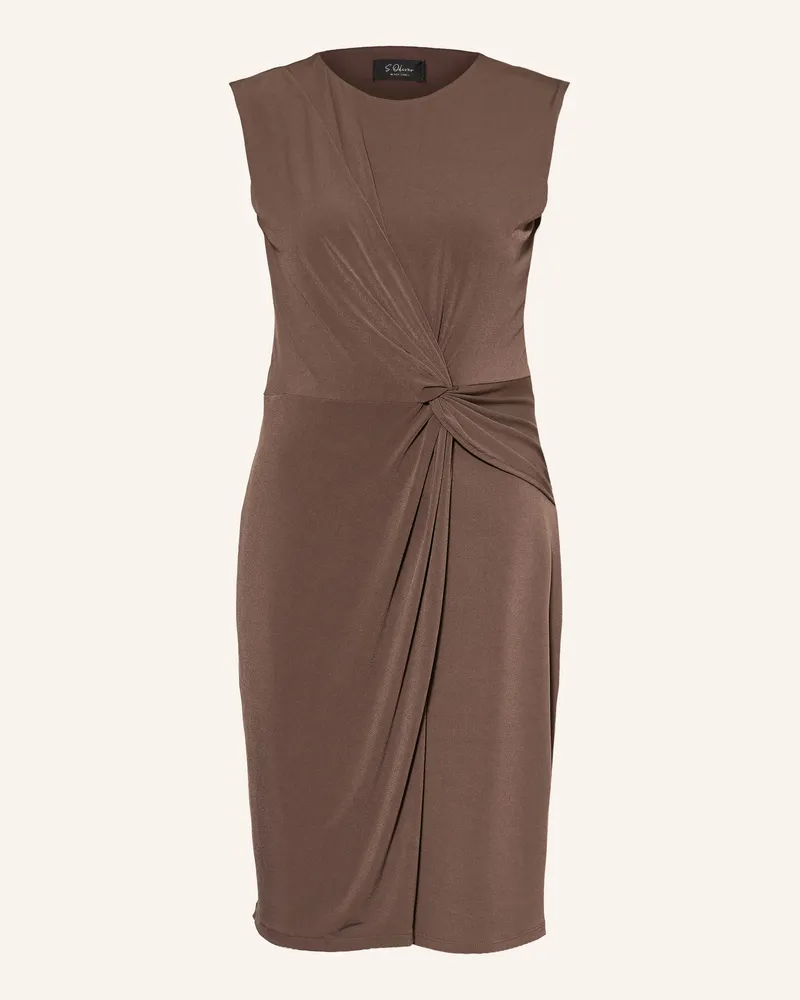 S.Oliver Jerseykleid braun Dunkelbraun