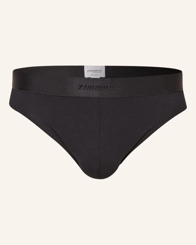Zimmerli Slip Pureness schwarz Schwarz