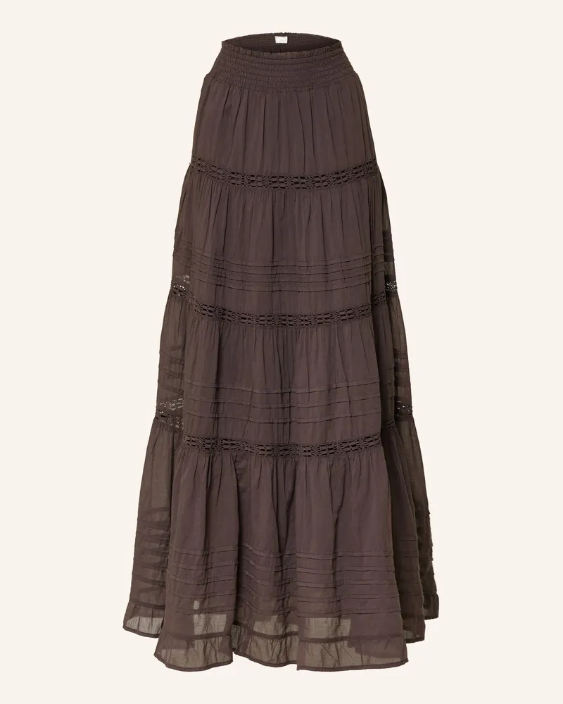 Neo Noir Rock FELICIA mit Lochspitze Dunkelbraun