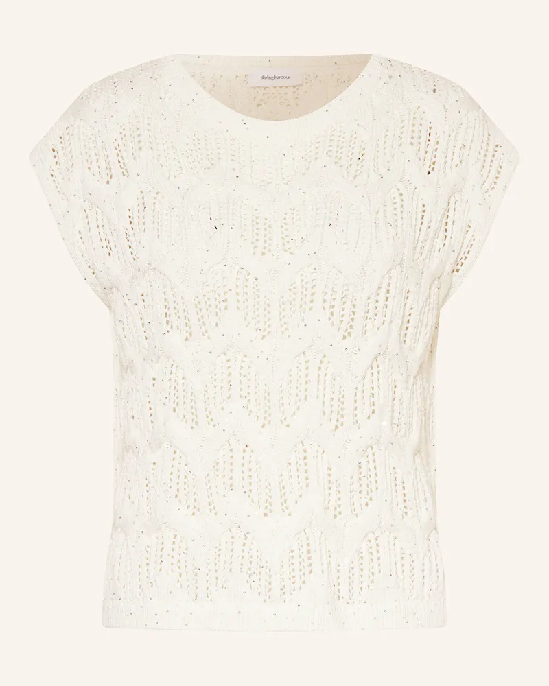 Darling Harbour Stricktop mit Pailletten Ecru