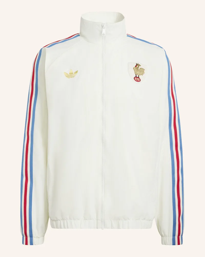 adidas Frankreich Rugby 120 Years Crunch Anthem Jacke weiss Weiss