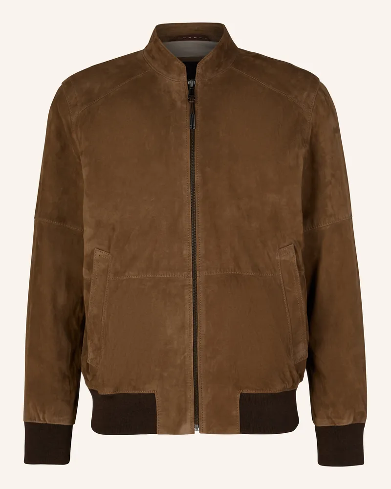 windsor. Lederblouson Braun