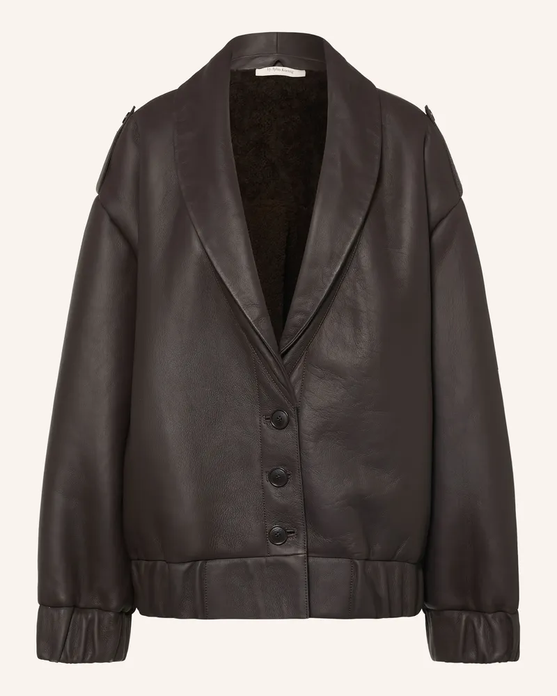 by Aylin Koenig Lederjacke Jella braun Dunkelbraun