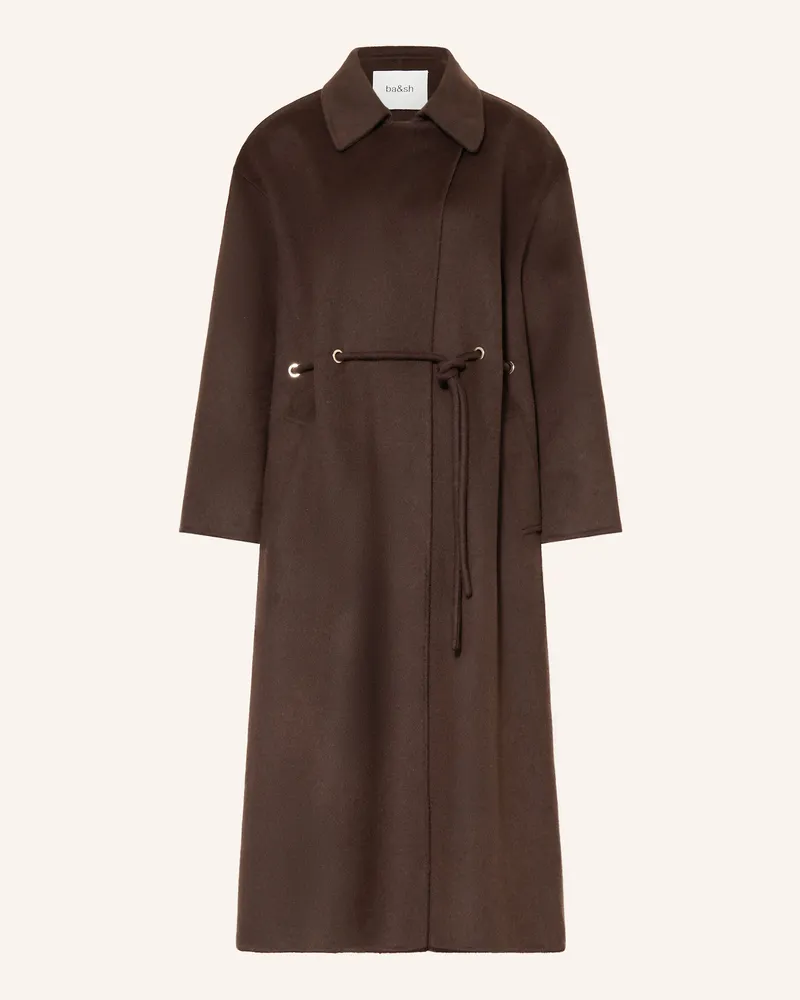 ba&sh Wollmantel Kate braun Dunkelbraun