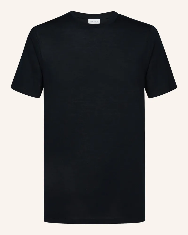Profuomo T-Shirt kurzarm Blau