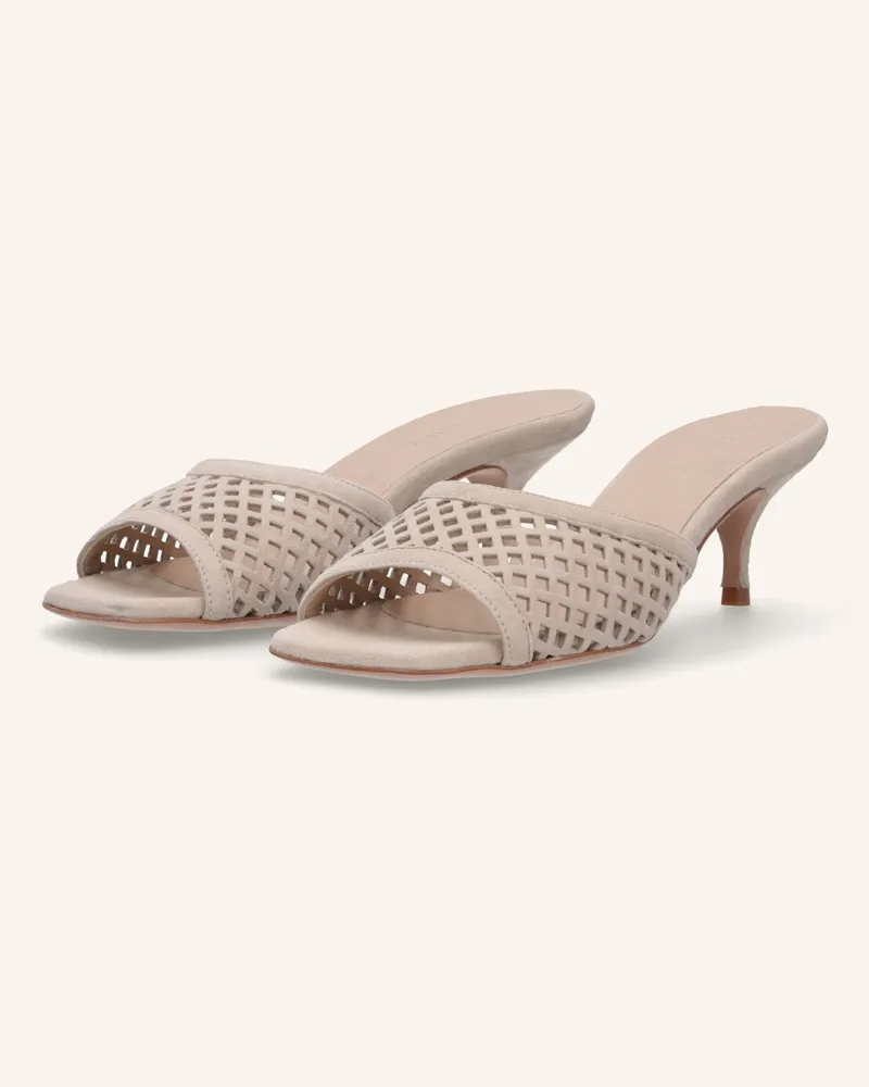 Thea Mika Pantoletten Beige