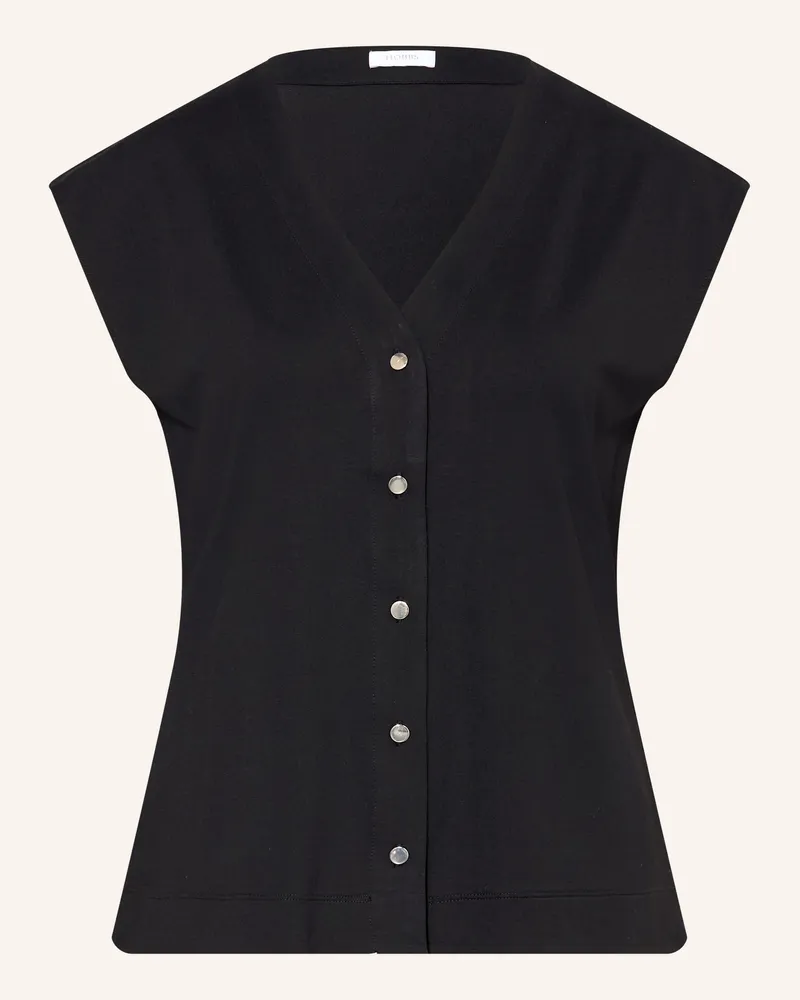 HOBBS London Blusentop Hayley Aus Jersey schwarz Schwarz